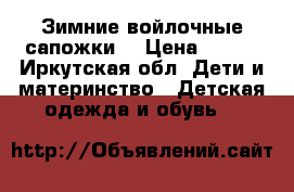 Зимние войлочные сапожки  › Цена ­ 900 - Иркутская обл. Дети и материнство » Детская одежда и обувь   
